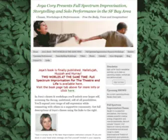 Joyacory.com(Joya Cory Presents Full Spectrum Improvisation) Screenshot