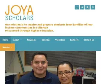 Joyascholars.org(JOYA Scholars) Screenshot