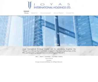 Joyasint.com(Joyas International Holdings Limited and its subsidiaries (together the “Group”)) Screenshot