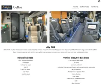 Joybusph.com(Joybus deluxe and executive to Baguio) Screenshot