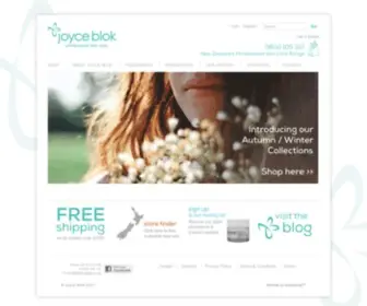 Joyceblok.co.nz(Joyce Blok Professional Skin Care) Screenshot