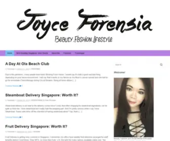 Joyceforensia.com(Singapore Lifestyle & Spiritual Blog) Screenshot