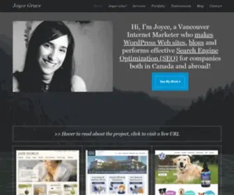 Joycegrace.ca(Vancouver WordPress developer and Vancouver SEO) Screenshot