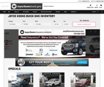 Joycekoonsbuickgmc.com(Joyce Koons Buick GMC) Screenshot