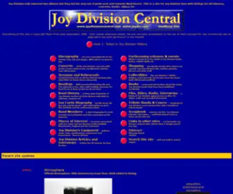 Joydiv.org(Joy Division Central) Screenshot