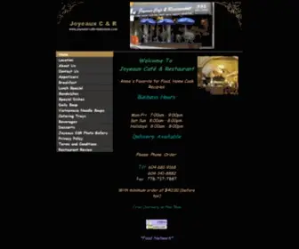 Joyeaux-Cafe-Restaurant.com(Vietnamese Authentic Cuisine) Screenshot