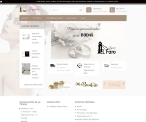 Joyeriaelfaro.com(Joyería online) Screenshot