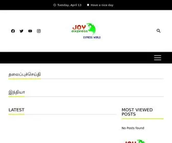 Joyexpresstamil.in(Tamil post Hello world) Screenshot