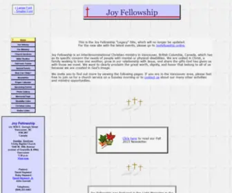 Joyfellowship.bc.ca(Joy Fellowship) Screenshot