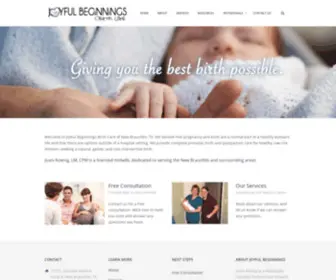 Joyful-Beginnings.com(Joyful Beginnings Birth Care) Screenshot