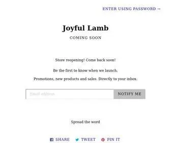 Joyfullamb.com(Joyful Lamb) Screenshot