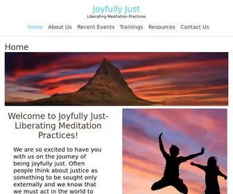 Joyfullyjust.com(Liberating Meditation Practices) Screenshot