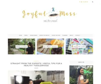 Joyfulmess.com(A Simple Lifestyle Blog) Screenshot