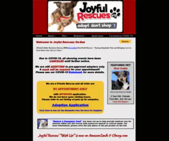 Joyfulrescues.org(Joyful Rescues) Screenshot