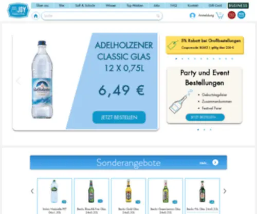 Joygetraenkemarkt.com(Getränke lieferservice) Screenshot