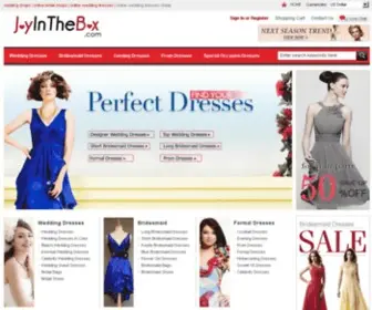 Joyinthebox.com(Online Wedding Dresses Cheap Shop) Screenshot