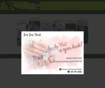 Joyjoynailsanfrancisco.com(Joy Joy Nail) Screenshot