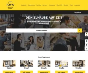 Joyn-Living.com(Wohnen auf Zeit) Screenshot