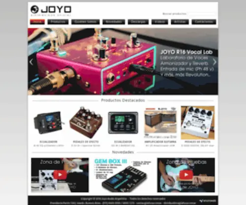 Joyoaudio.com.ar(Joyoaudio) Screenshot