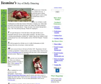 Joyofbellydancing.com(Yasmina's Joy of Belly Dancing) Screenshot