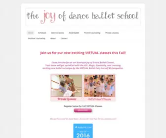 Joyofdanceballet.com(Joy Of Dance Ballet School) Screenshot