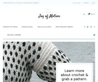 Joyofmotioncrochet.com(Joy of Motion Crochet) Screenshot