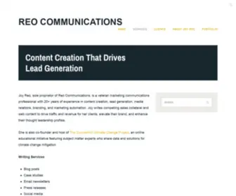 Joyreo.com(Content Creation That Drives Lead Generation) Screenshot