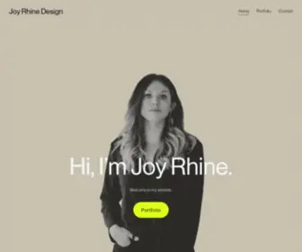 Joyrhinedesign.com(Joy Rhine Design) Screenshot