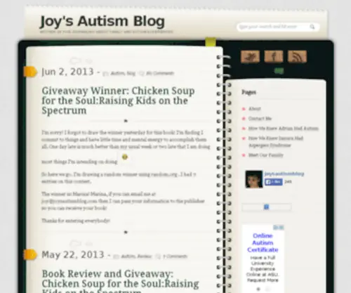 Joysautismblog.com(Joysautismblog) Screenshot