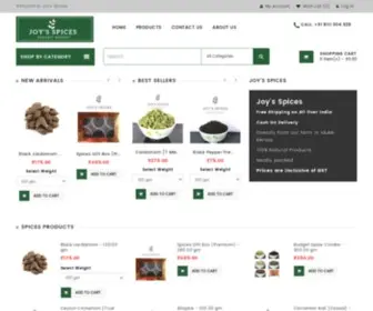 Joysspices.com(Joys Spices Online) Screenshot