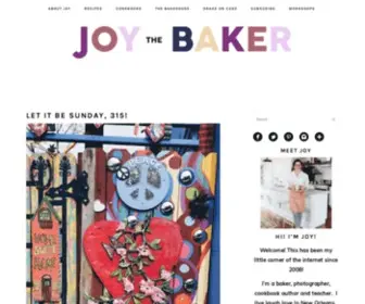 Joythebaker.com(Joy the Baker) Screenshot