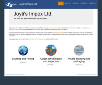 Joytis.com(Joyti's Impex Ltd) Screenshot