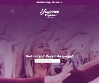 Joyvoice.se(Popkörer för ALLA) Screenshot
