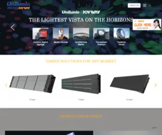 Joywayled.com(Home-Shenzhen Unilumin Joyway Technology Co., Ltd) Screenshot