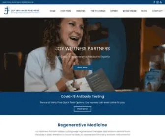 Joywellnesspartners.com(Regenerative Medicine San Diego) Screenshot