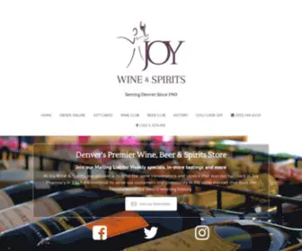 Joywineandspirits.com(Denver Boutique Fine Wines) Screenshot