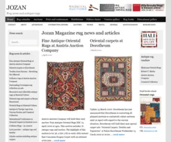 Jozan.com(Oriental rug news) Screenshot