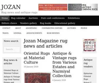 Jozan.net(Rug news and antique rugs) Screenshot