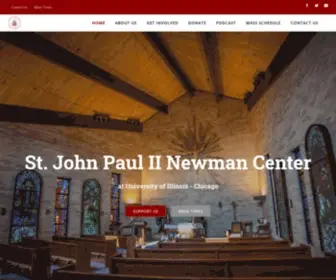 JP2Newman.org(John Paul II Newman Center) Screenshot