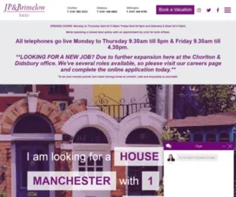 Jpandbrimelow.co.uk(Property for Sale in Chorlton) Screenshot