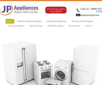 Jpappliances.co.uk(Low cost appliance repair by JP Appliances) Screenshot