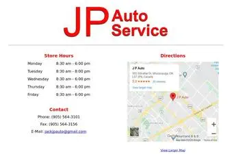 Jpautoservice.ca(JP Auto Service) Screenshot