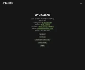Jpcallens.com(JP CALLENS) Screenshot