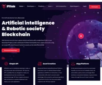 JPchain.io(Artificial intelligence & Robotic society Blockchain) Screenshot