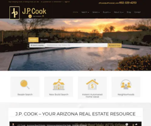 Jpcookazhomes.com(Vistancia Real Estate) Screenshot