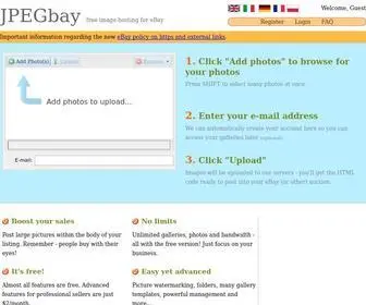 Jpegbay.com(Free image hosting for eBay) Screenshot
