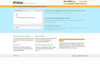 Jpegbay.it(Hosting gratuito di immagini per eBay) Screenshot