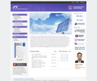 Jpels.org(Journal of Power Electronics (JPE)) Screenshot