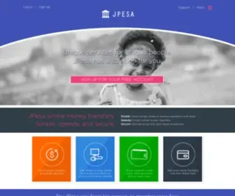 Jpesa.com(Online Payments & Money Transfer) Screenshot