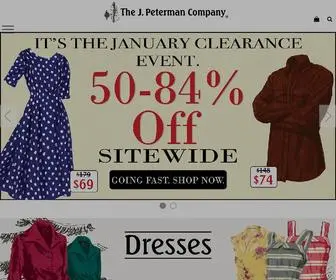 Jpeterman.com(Peterman Company) Screenshot